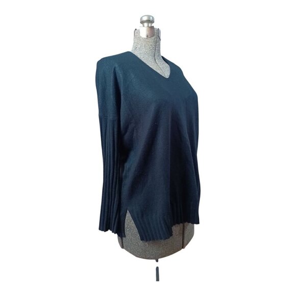 FRENCH CONNECTION ~ V-Neck Tunic Sweater - Black - Small - Picture 7 of 8